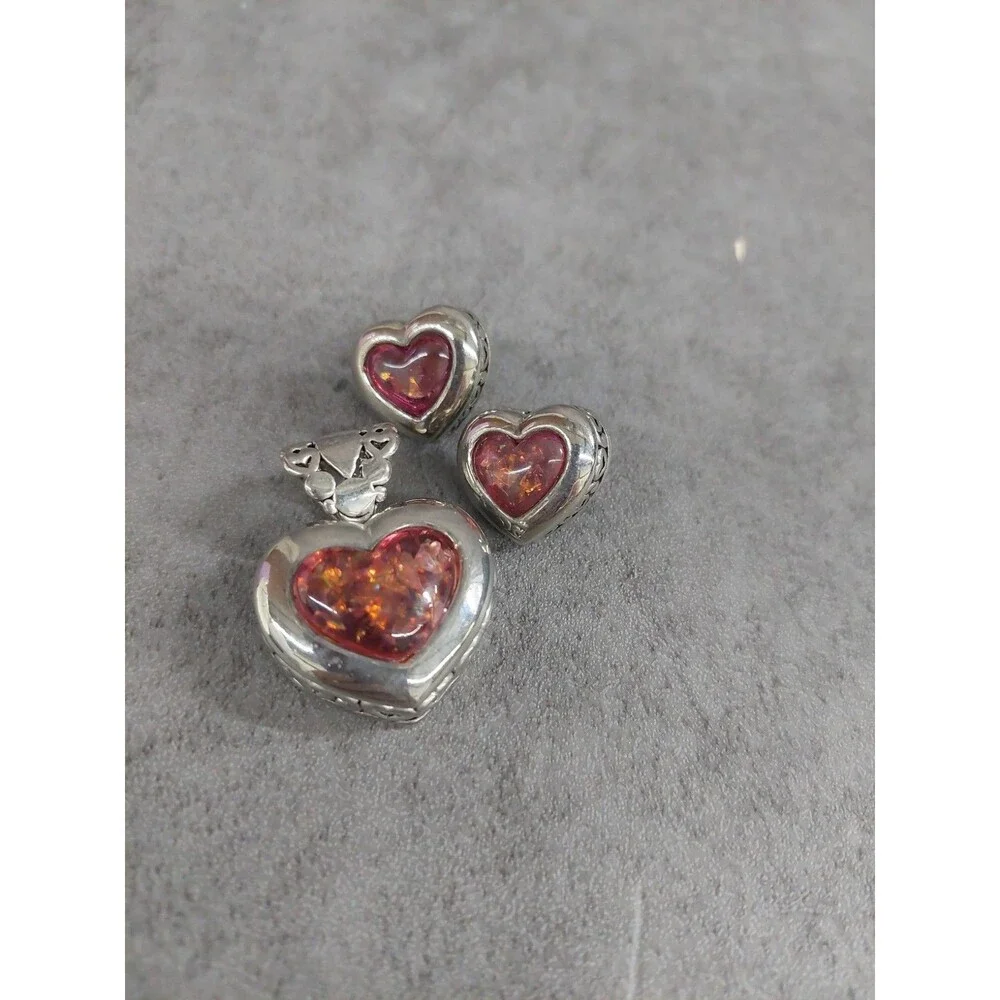 Brighton Pure Love Heart Pendant And Earrings Set topaz